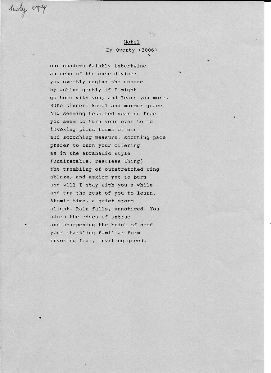 Scan of Motel