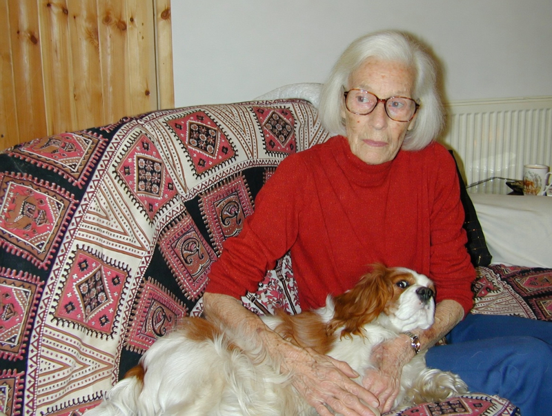 Teletype and Thompson the dog